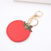 Tomato Fruit Leather Pendant Keyring - PU Leather Backpack Charm