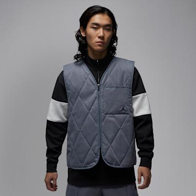 Jordan Vests Men's Light Gray V Neck Moderate Other
