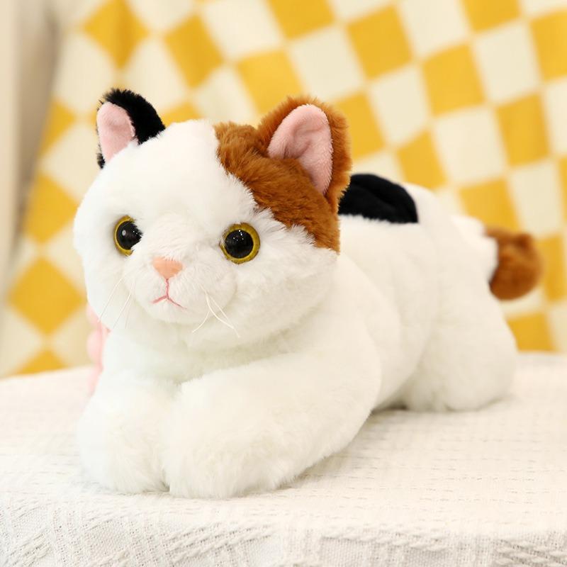 Cute Cat Plush Toy Doll Cat Doll Simulation Kitten Pillow Children Comfort Doll Gift Women