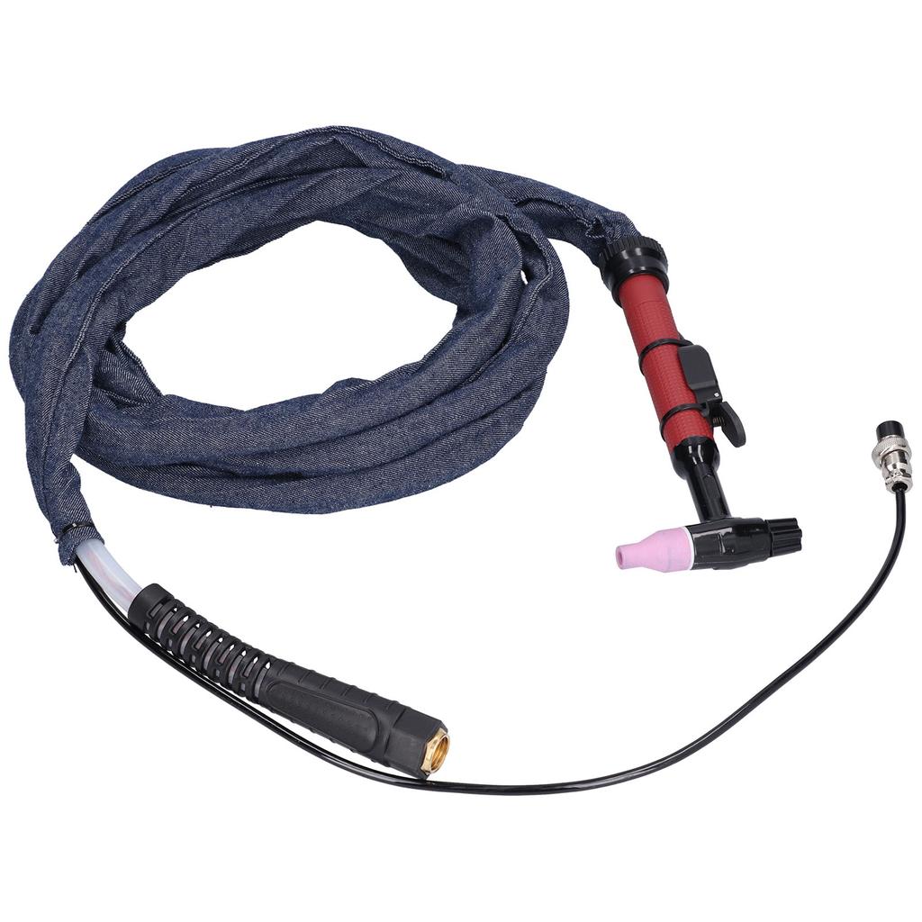 Сварочная горелка TIG с гибкой головкой, интегрированный пистолет для аргонодуговой сварки M16 QQ150, 3,7 метра