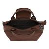 Longchamp Le Pliage Xtra Logo Print Leather Mini Shoulder Crossbody Bag Women bags Mocha 1500987002