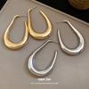 Серебряная Игла Блестящие Овальные Серьги-Подвески Личность Простые Модные Изысканные Серьги Легкая Роскошь Премиум Серьги