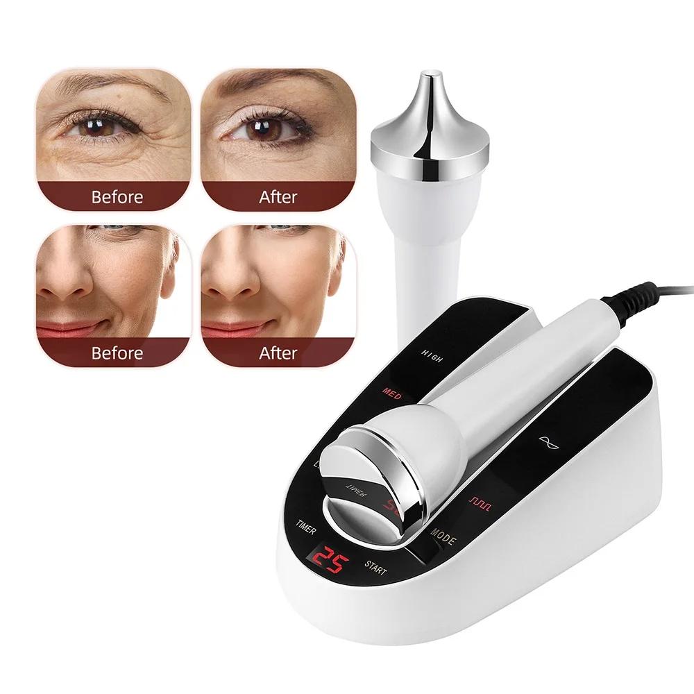 Ultrasound Skin Care Beauty Machine, High-Frequency Ultrasonic Face & Eye Massager for Women, Anti-Aging Skin Tightening Home SPA Device