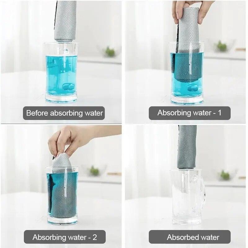 5/10 шт. Салфетка для чистки окон, автомобиля, кухни, зеркал, не оставляющая следов, многоразовая тряпка для чистки рыбьей чешуи, полировка, тряпка для стекла из микрофибры, без ворса