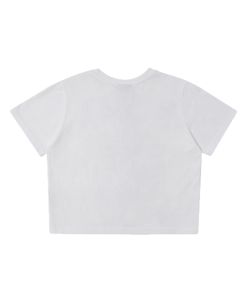 MATCHGLOBE Ice Cream Crop Top (White)
