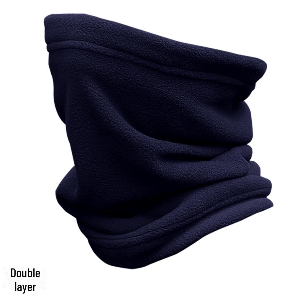 Многофункциональная флисовая утепленная манжета для шеи - ветрозащитная, морозостойкая маска для катания на лыжах и велосипеде на осень и зиму