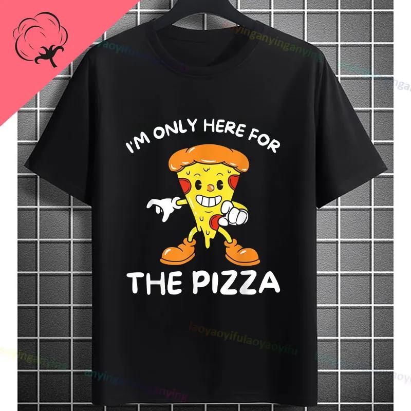 Funny Unisexs Pretend Im A Pizza Graphic Tshirt Fashion Casual Oneck Shortsleev Pure Cotton Humorous Tee Allseason Wear
