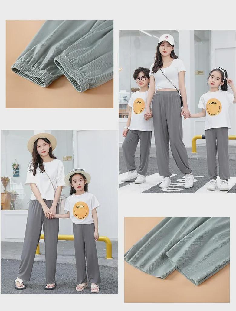 Тонкие хлопковые брюки Baby Ice Silk с защитой от комаров для мальчиков и девочек — идеально подходят для весны, лета и осени