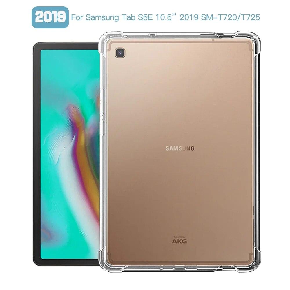 Противоударный чехол для Samsung Galaxy Tab S5E 10,5 ''2019 S5e SM-T725 T720 10,5, силиконовый прозрачный чехол из ТПУ, чехол Fundas