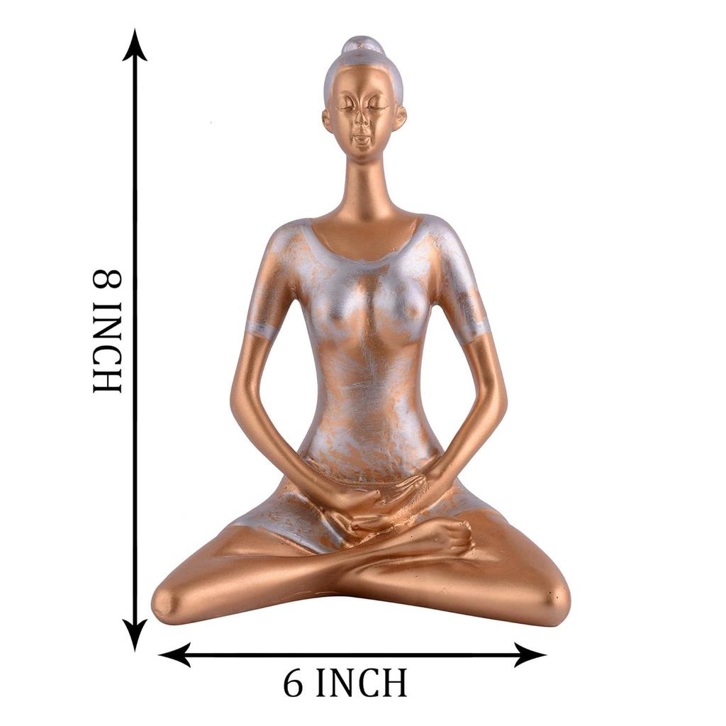 Resin Yoga Lady Home & Office Decor Fantasy Showpiece