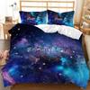 Cosmic Star Planet Astronaut 3D Digital Printed Bed Three-Piece Kit