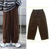 Мужские весенние и летние комбинезоны High Street Retro, однотонные прямые повседневные брюки, свободные спортивные штаны большого размера