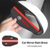 AACT1 2PCS Car Rearview Mirror Rain Shield Stickers Rain Eyebrow For Toyota Corolla Yaris Camry Prius RAV4 CHR Hilux Aygo Accessories