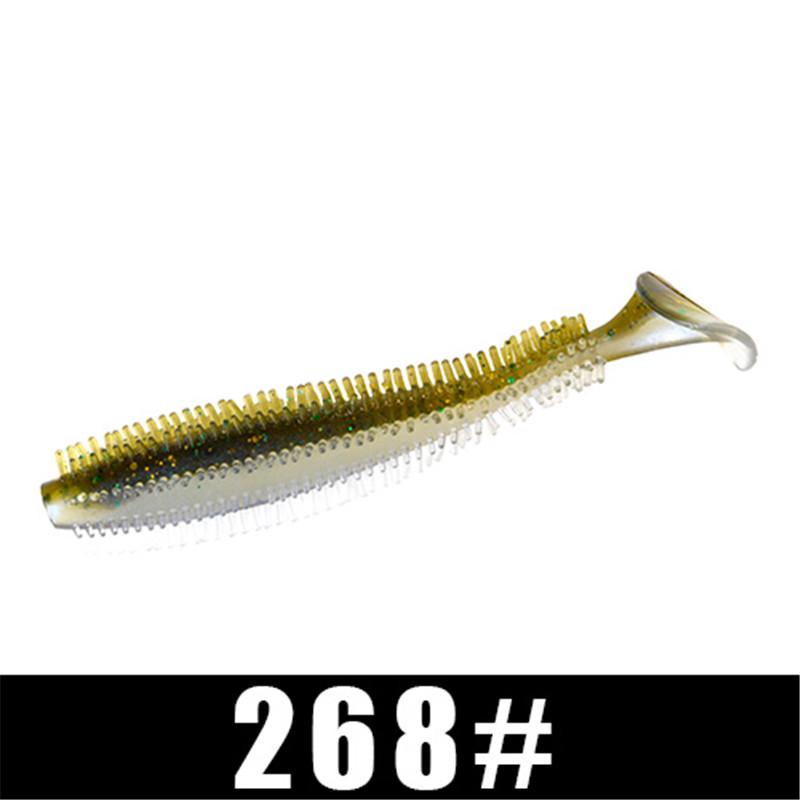 FTK Hedgehog Spikey Shad 90mm 120mm Fishing Soft Lure Sea Cucumber Paddle Grub Worm Silicone Wobbler Cylindrical Baits