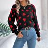 Women Autumn Winter Causal O Neck Long Sleeve Knit Sweater