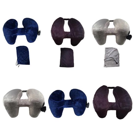 Надувная подушка для шеи с запатентованным клапаном защиты дышащая легкая длительная поездка шейный отдел позвоночника домашнее использование