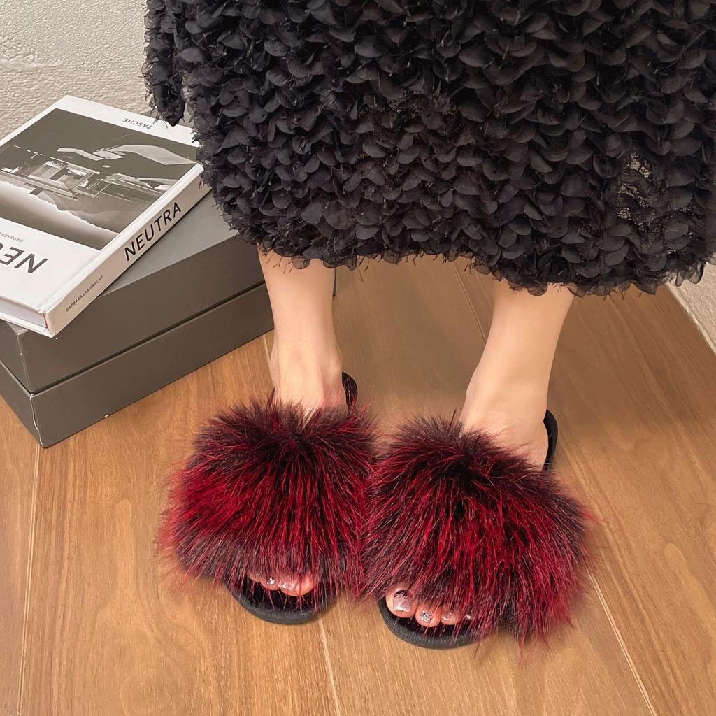 Новые удобные мягкие тапочки с плюшевой подкладкой для дома и улицы, теплые и модные, универсальные меховые тапочки