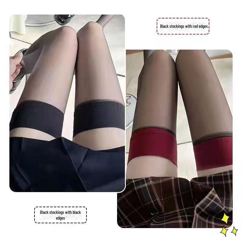 Шелковистые ультратонкие чулки Aurora выше колена с конским маслом – сексуальные летние женские чулочно-носочные изделия в стиле диско