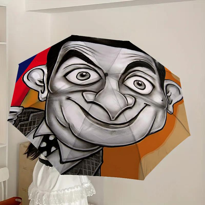 1 шт. г-н. Боб, Мультяшный Автоматический Складной Зонт, Портативная Складная Конструкция, Повседневный Уличный Аксессуар L1127096