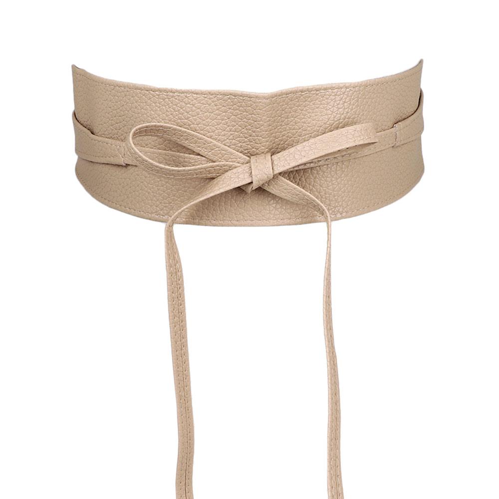 Cummerbunds Dress Belt Wide Self Tie Wrap Around Waist Band Elegant Bow Belt Ladies  Girls Belt