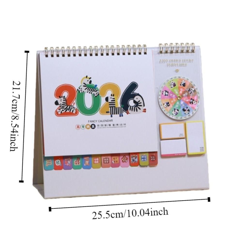 Month Date Display 2026 Desk Calendar Chinese New Year Style Monthly Planner Daily Planning