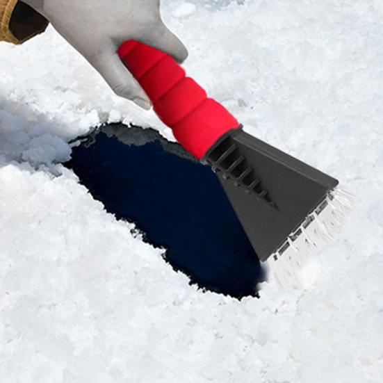 Winter Snow Shovel Non-scratching Smooth Edge Sponge Handle Labor-saving Multifunction Defrosting Portable Frost Snow Removal Scraper for Car