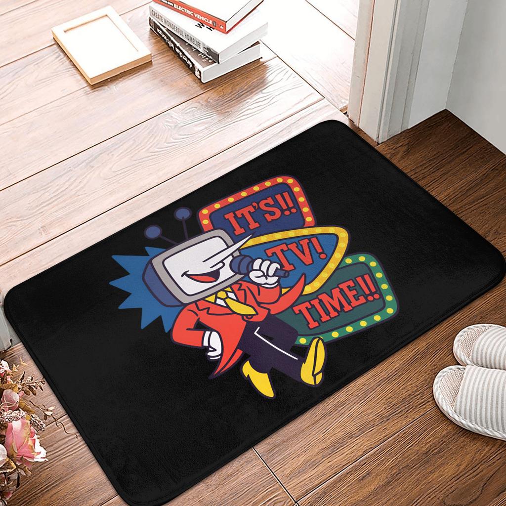Tenna Deltarune Игра Дверь Пол Ванная Коврики Противоскользящие Уличные Это Время ТВ Мем Коврик для прихожей Спальня Балкон Вход Ковер Коврик