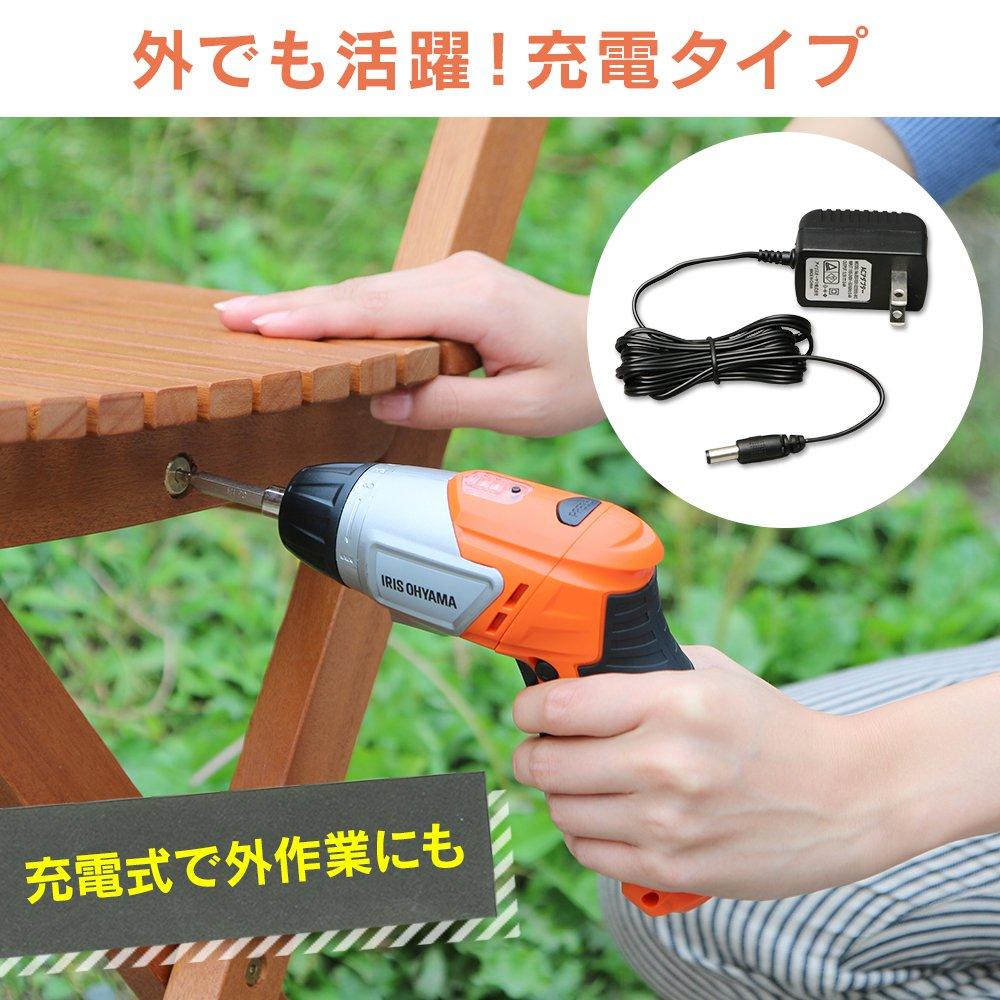 Аккумуляторная дрель-шуруповерт Iris Ohyama, набор из 12 шт. JCD-421-D