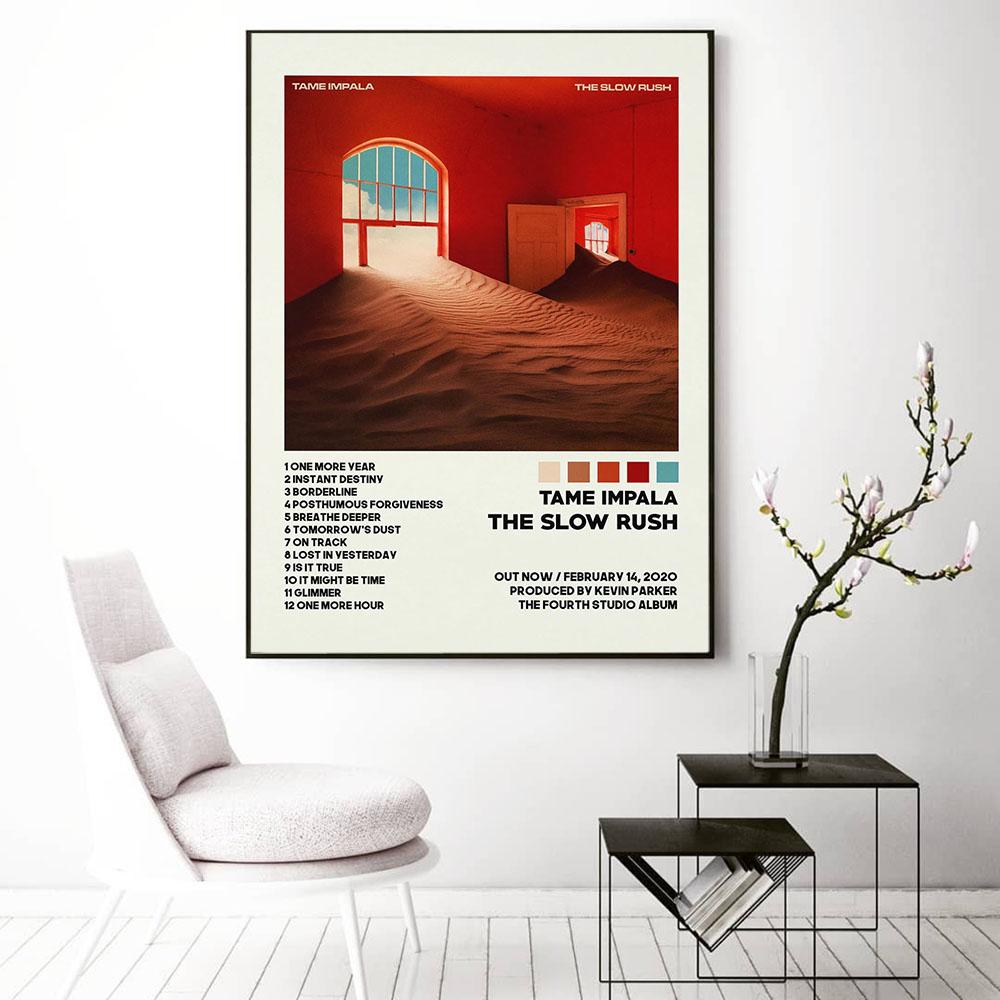 Постер «Приручить Импалу на Гластонбери», винтажный красочный чехол, холст, картина, ретро настенные панно для гостиной, украшение дома