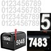Car or House Door Street Address Mailbox Number Digits Numeral Car Room Gate Vinyl Decal Reflective Stickers White