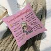 Gifts For Grandchildren With The Theme Of Love And Blessing, Double-Sided Square Pillowcase, Lovely Wind Pillowcase Without Core