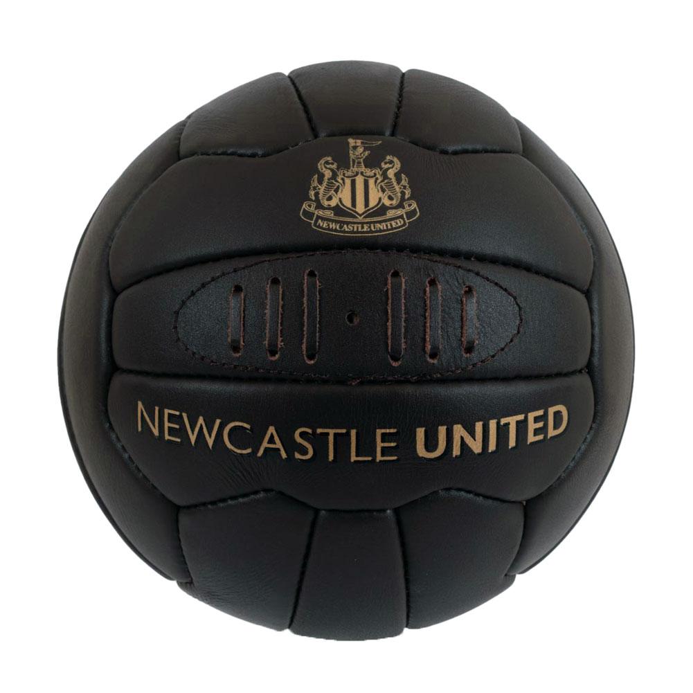 Newcastle United FC Мини-футбольный мяч из кожи в стиле ретро Heritage