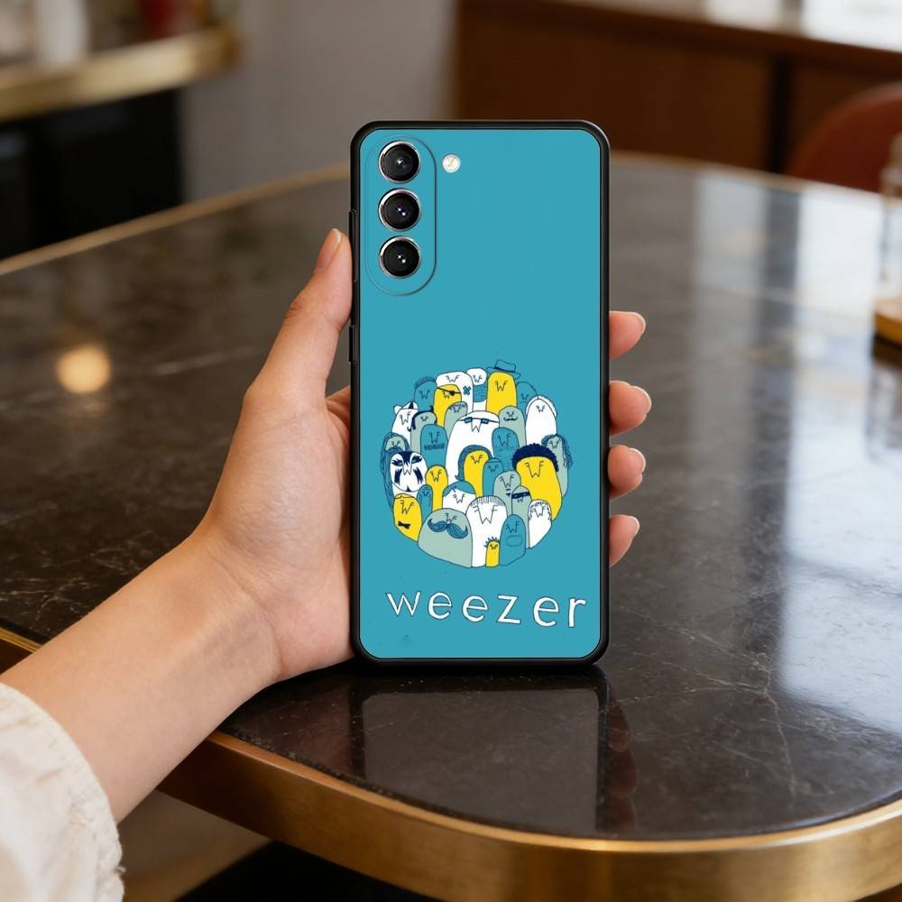 Cool W-Weezer-we Band Phone Case For Samsung S25,24,23,22,30,21,10,9,Ultra,Plus,Lite,FE,4,5 G Soft Black Case