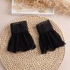 Women Detachable Sleeve Fake Cuffs Female Lace Thin Pleated Flare Sleeve False Cuffs Ruffles Wristband Decorative Accessory