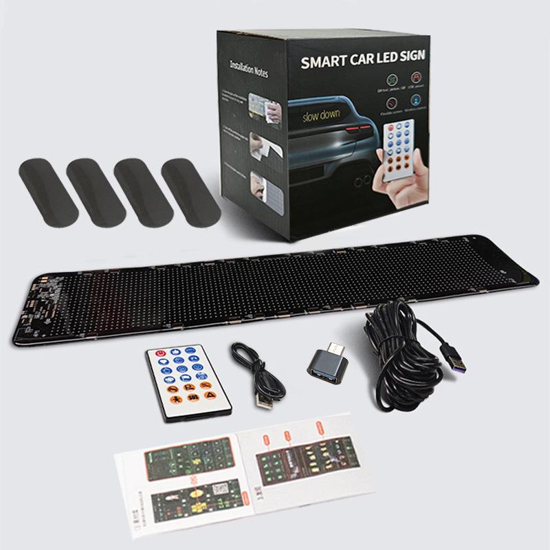 Светодиодный дисплей для автомобиля, международный: Мягкий экран «Дьявольский глаз» с управлением по Bluetooth