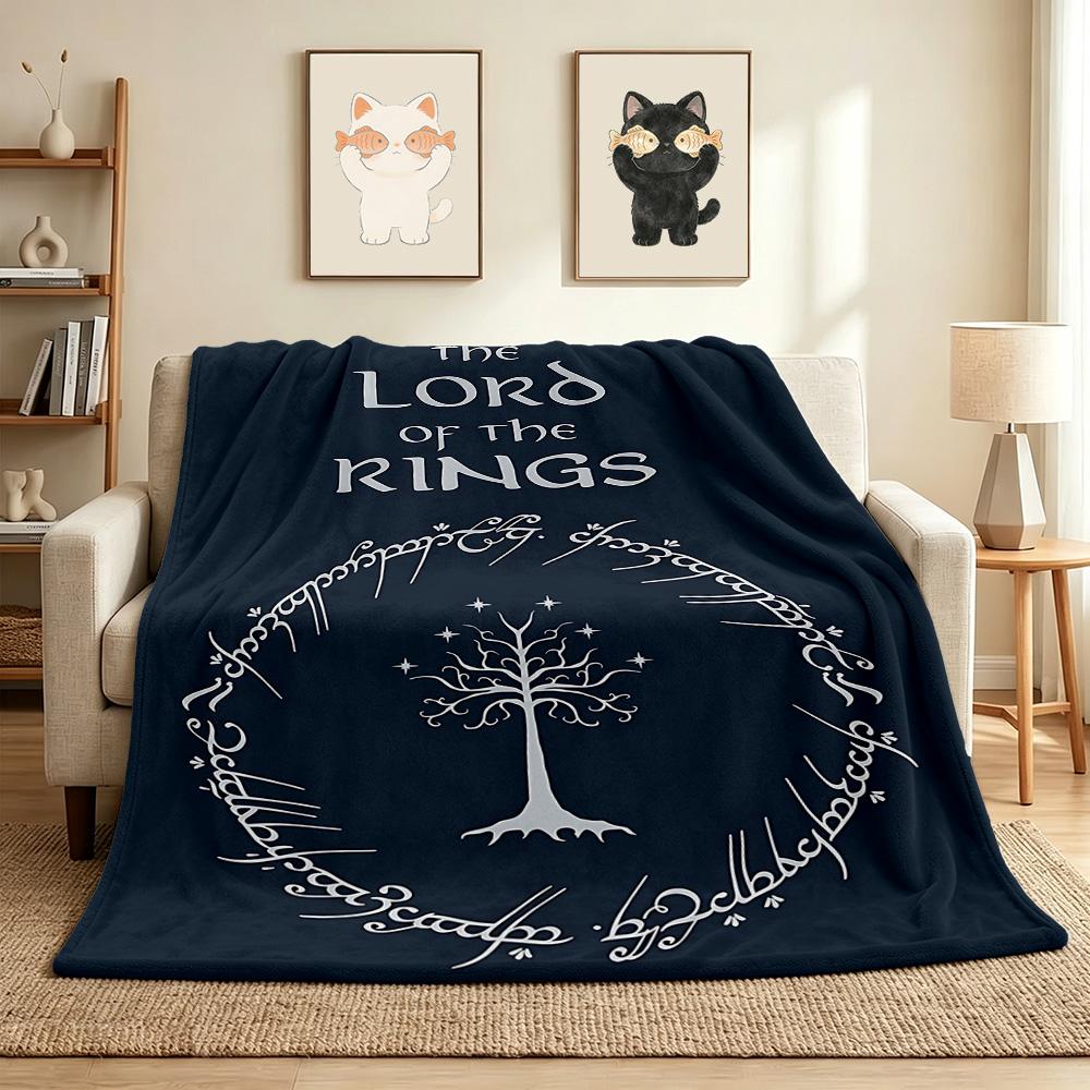Lord Rings Flannel Blanket Throw Blanket Soft Warm Sofa Bed Camping home Decor Unique Christmas Gift C926581