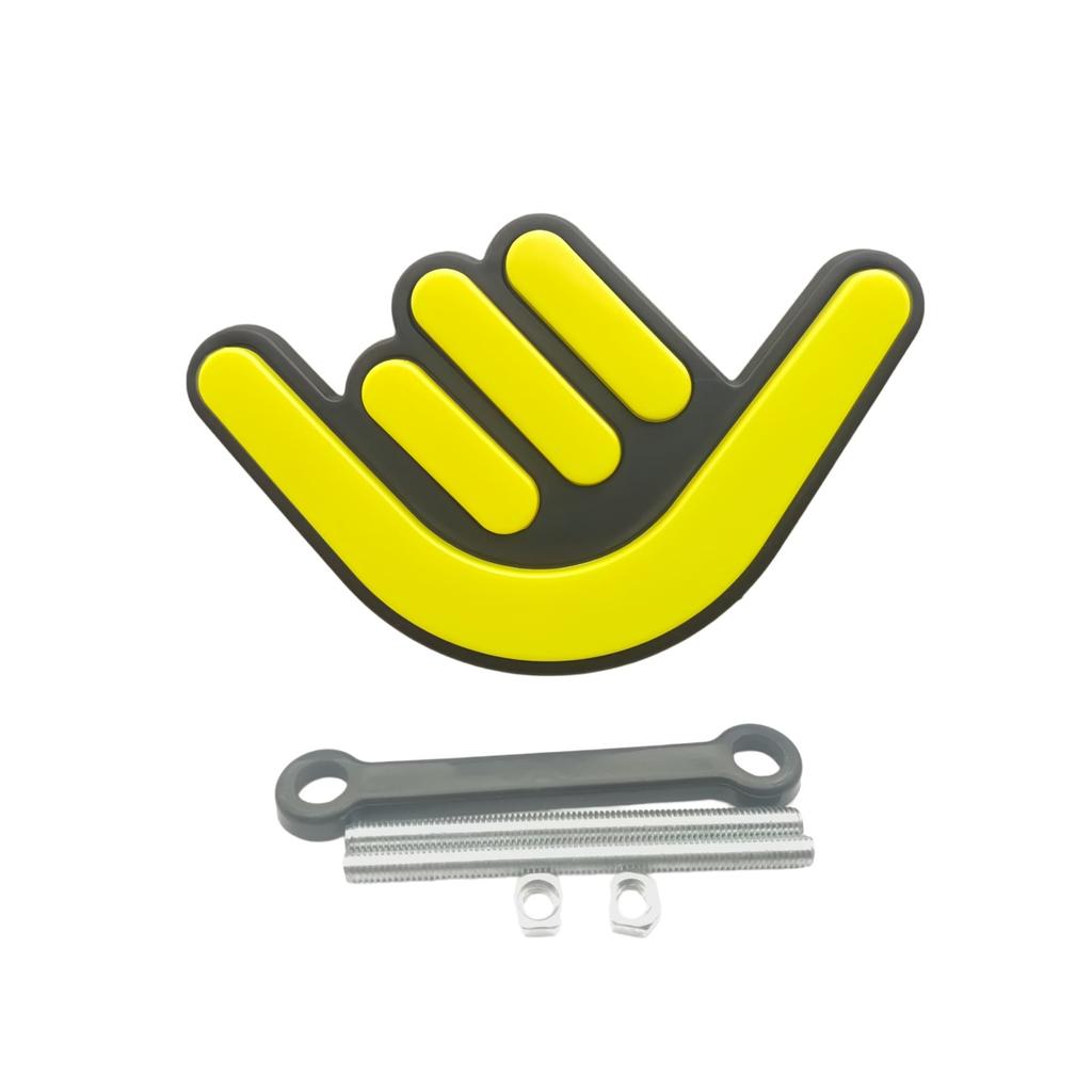 1Set ABS Gesture Shape Car Front Grille Decorative Emblem Badge for Auto Grille Accessories