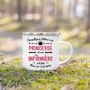 Best Nurse French Printed Enamel Mugs Drink Wine Juice Mug Dessert Cocoa Milk Handle Cup Coffee Cups Best Gift for Infirmiere