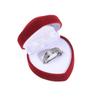 Fashion Couple Lover Wedding Party Earrings Holder Heart Boxes Jewelry Case Velvet Ring Box