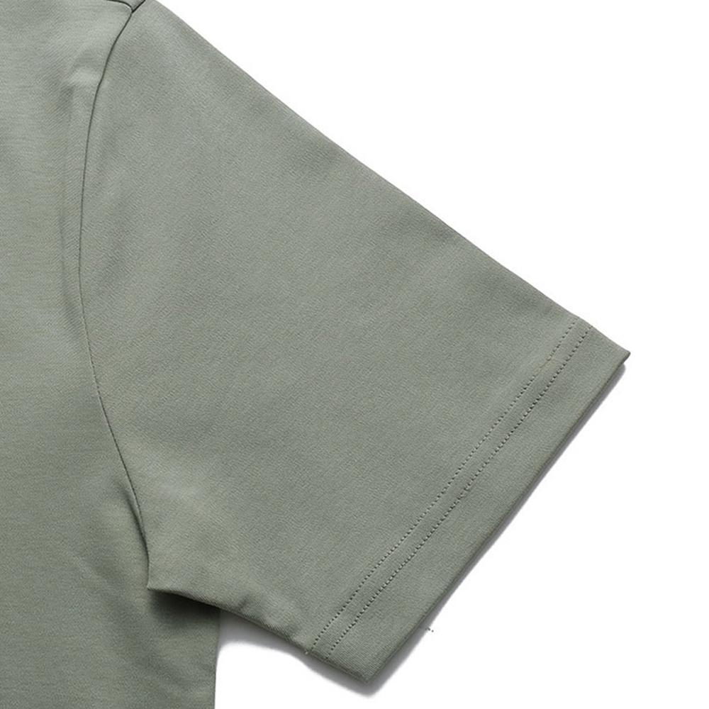 HUGO BOSS Regular Short Sleeved T Shirts Men's Gray Green 50486205-343