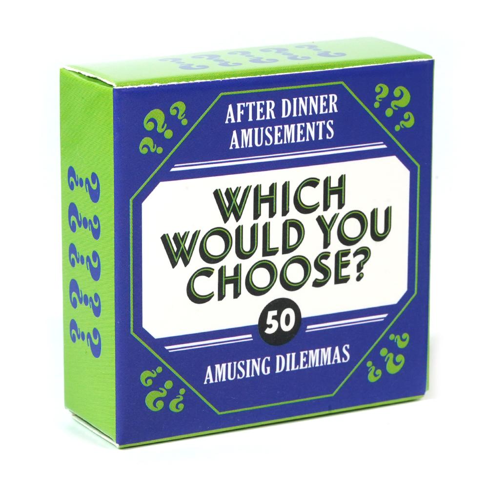 After Dinner Amusements Card Game for Family and Friends How Well Do You Know Me Which Would You Choose Truth or Dare Riddle Me