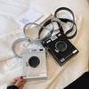 Camera Box Shaped Shoulder Tote Bag Top Handle Purse Crossbody Handbag for Women Girls