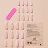 Миндальные накладные ногти, накладные ногти, глянцевые акриловые искусственные ногти, накладные ногти для женщин, 24 шт., 12 размеров, наклеить на ногти