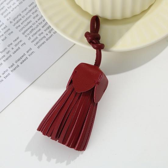 Подвесное украшение с кисточками из искусственной кожи DIY Поделки Изготовление Винтажный кулон-кисточка Сумка Кошелек Брелок для ключей автомобиля Школьная сумка Подвесное украшение