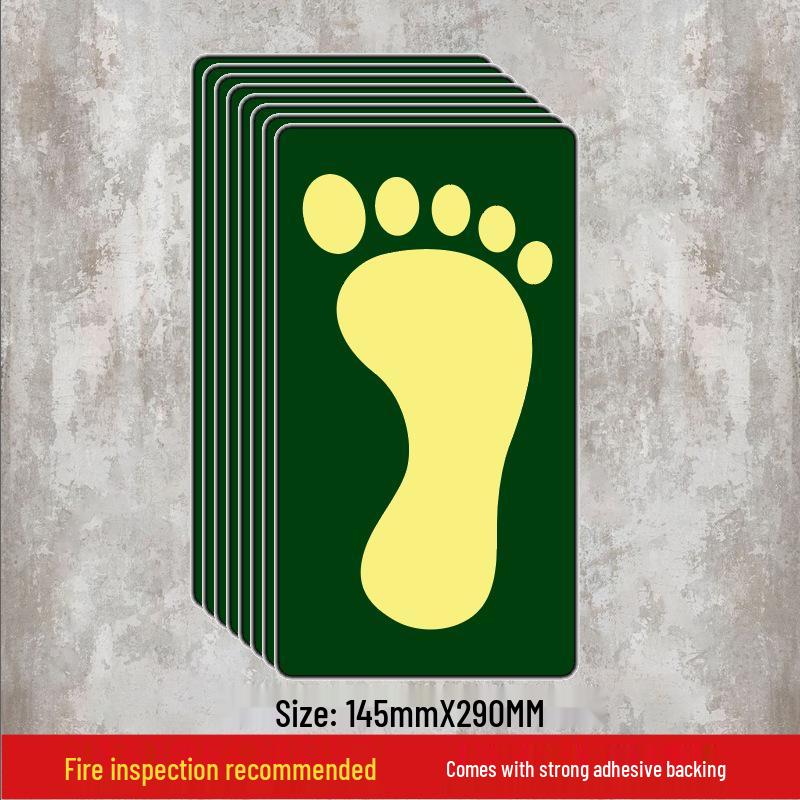 Luminous Self-Adhesive Floor Sticker for Fire Exit and Evacuation Pathway