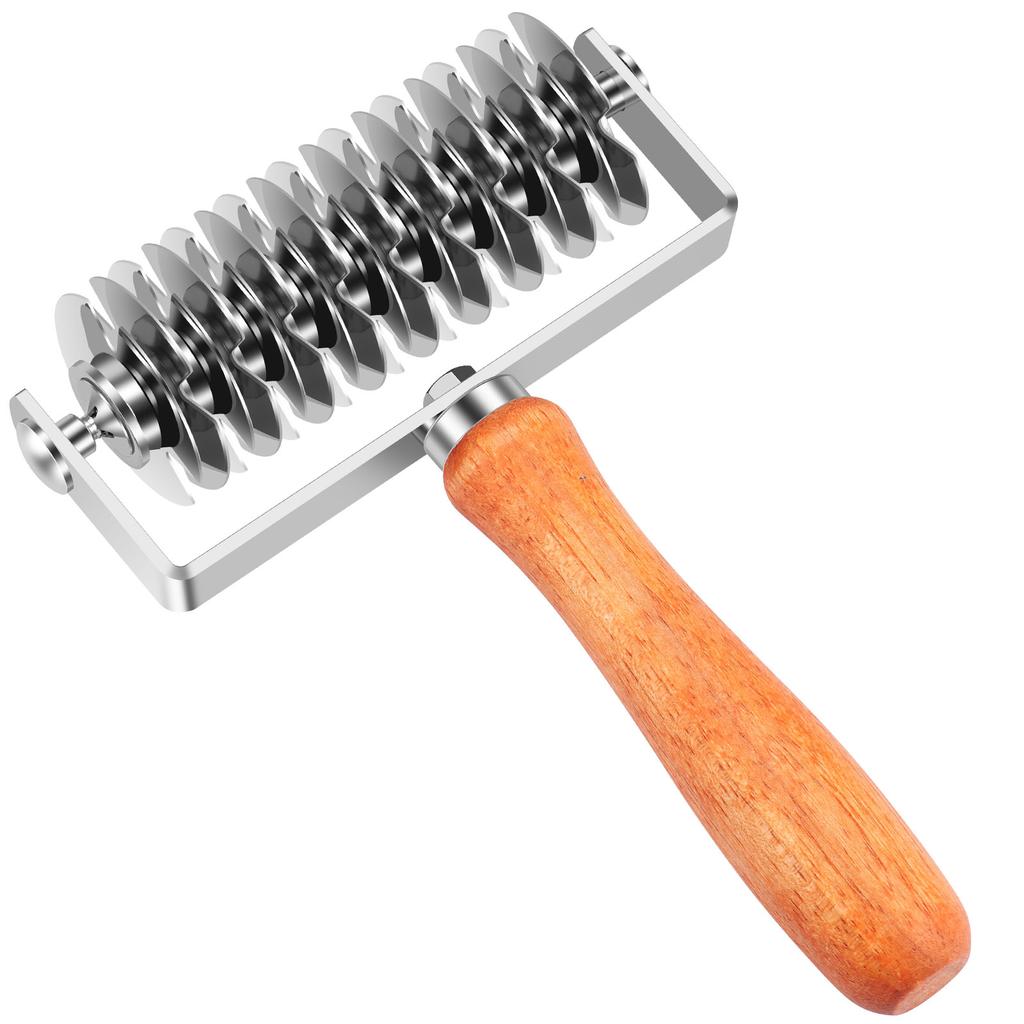 Stainless Steel Pie Pizza Cutter Pastry Bakeware Embossing Dough Roller Lattice Cake Tools Plastic Baking Tool Kitchen Gadgets