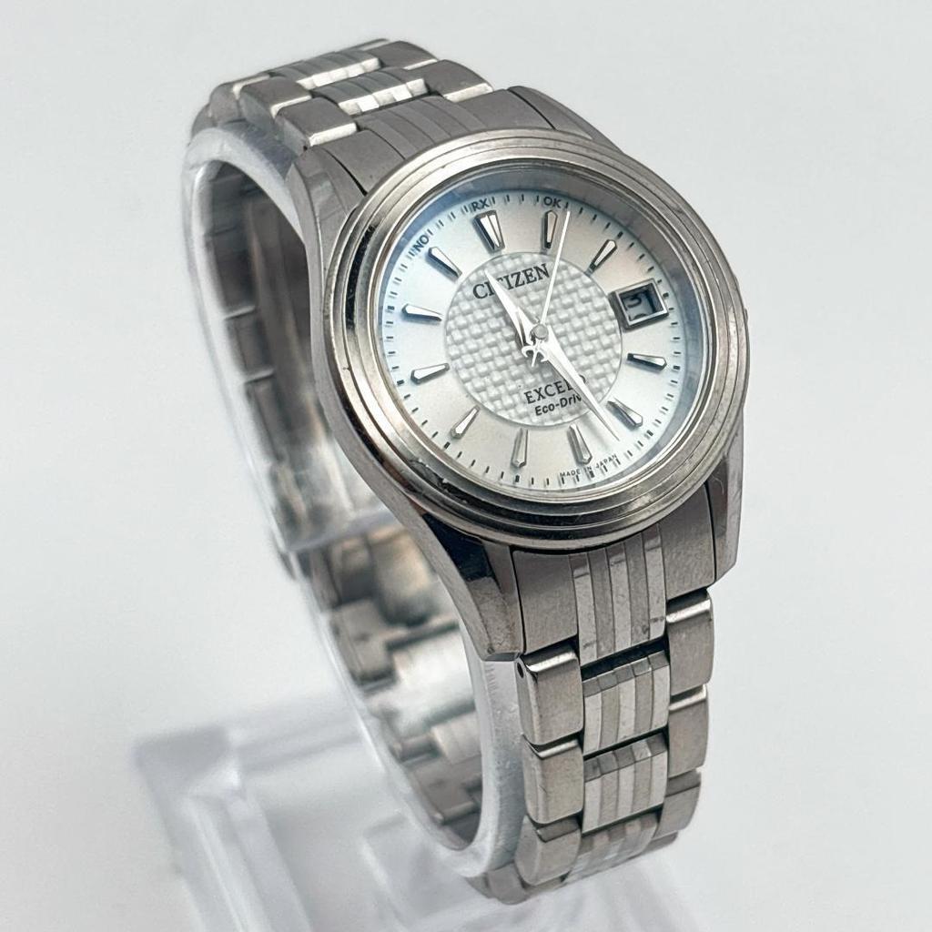 Citizen Радиоуправляемые часы Exceed Solar Sapphire WT12 EBD75-5011, Титан, Стекло
