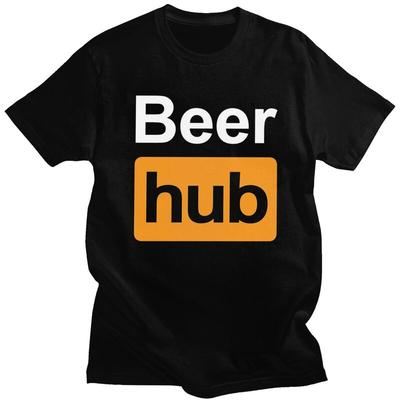 Мужская футболка Custom Beer Hub, повседневная футболка, одежда Beerhub, подарок