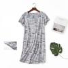 Plus Size Summer Women Nightdress Short Sleeve Cute Cartoon Sleepwear Sweet O Neck Nightgowns Pyjamas Lady's Cotton Sleepdress