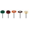 Mini sander accessories, polishing brushes, felts, set of 12.